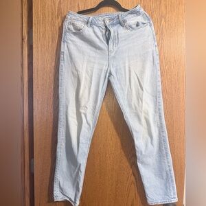 American Eagle Outfitters Pale Blue High-Rise Skinny Jeans
